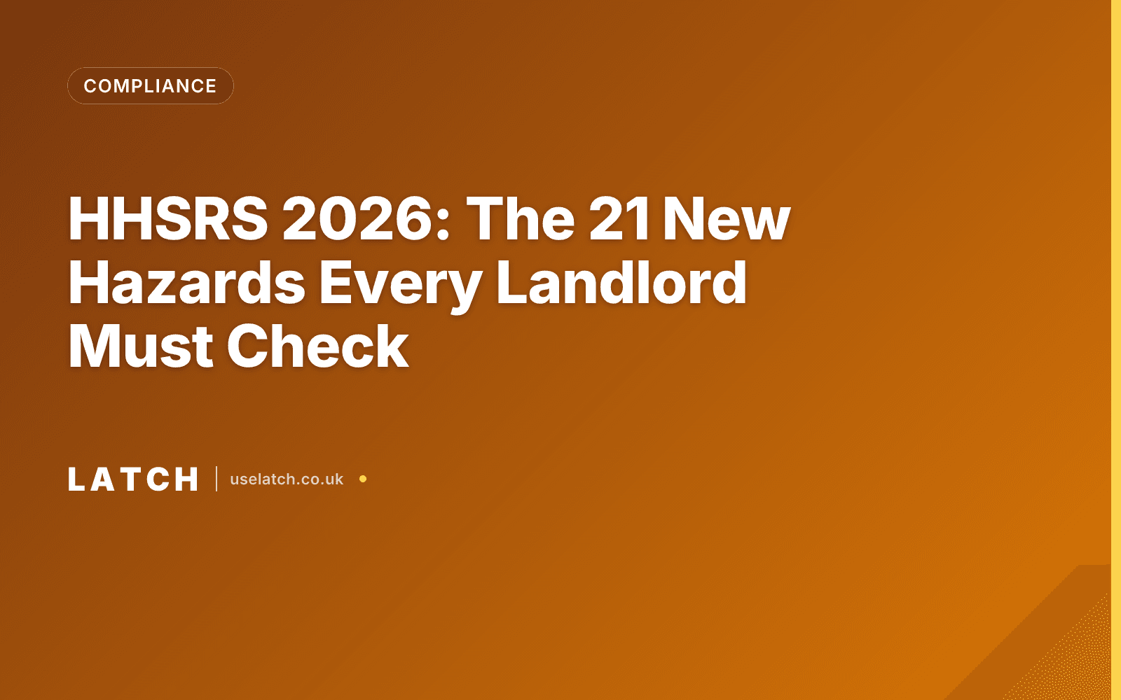 HHSRS 2026: The 21 New Hazards Every Landlord Must Check