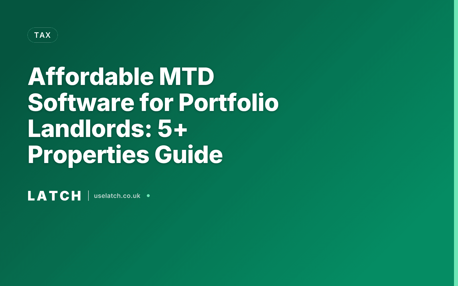 Affordable MTD Software for Portfolio Landlords: 5+ Properties Guide