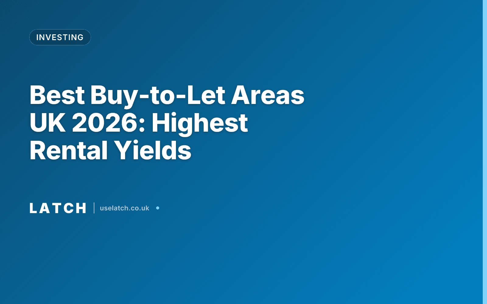 Best Buy-to-Let Areas UK 2026: Highest Rental Yields