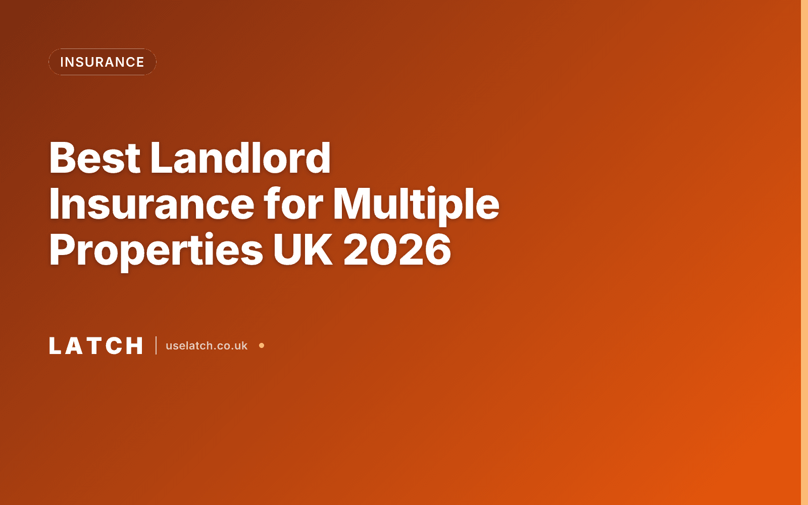 Best Landlord Insurance for Multiple Properties UK 2026