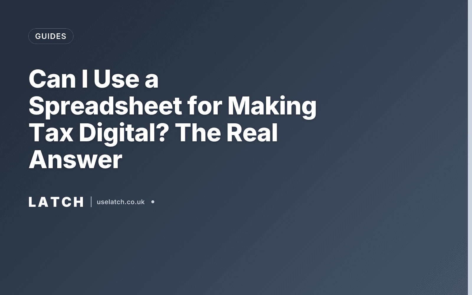 Can I Use a Spreadsheet for Making Tax Digital? The Real Answer