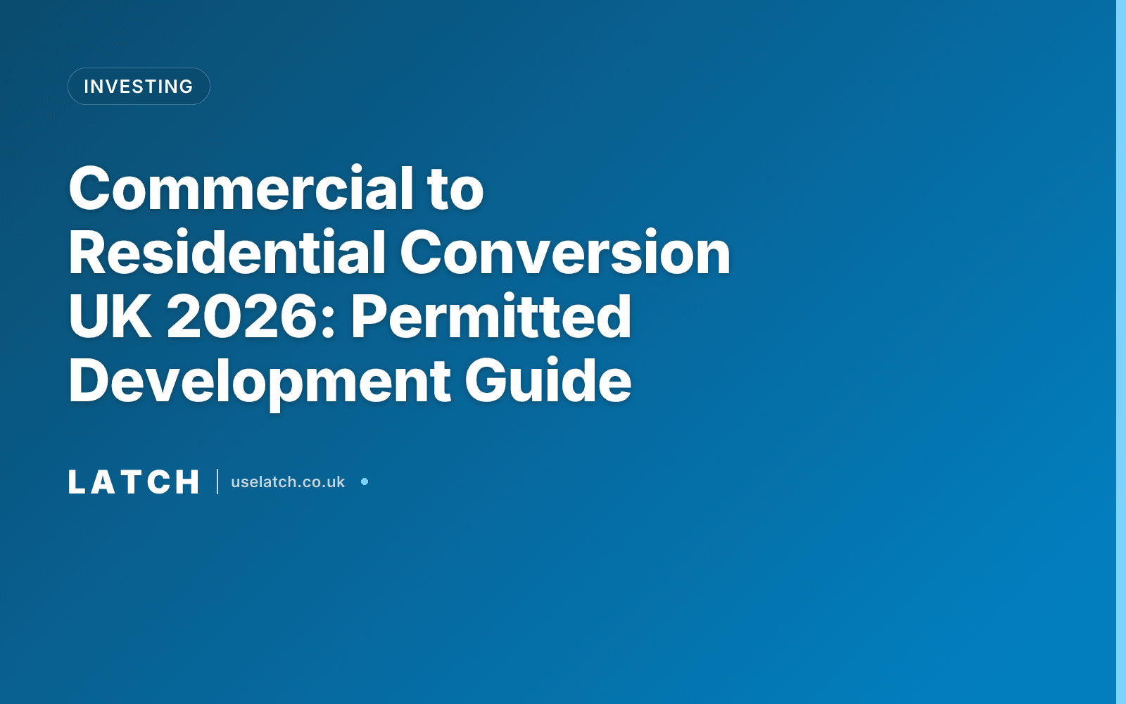 Commercial to Residential Conversion UK 2026: Permitted Development Guide
