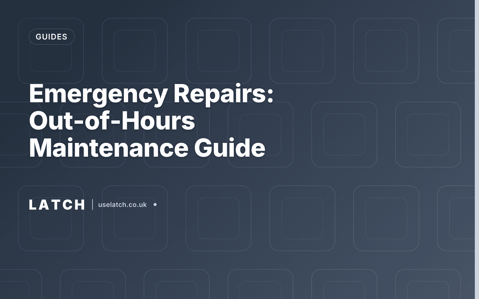 Emergency Repairs: Out-of-Hours Maintenance Guide