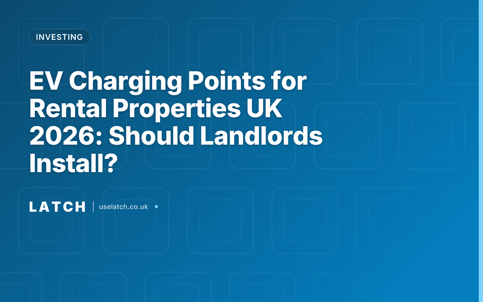 EV Charging Points for Rental Properties UK 2026: Should Landlords Install?