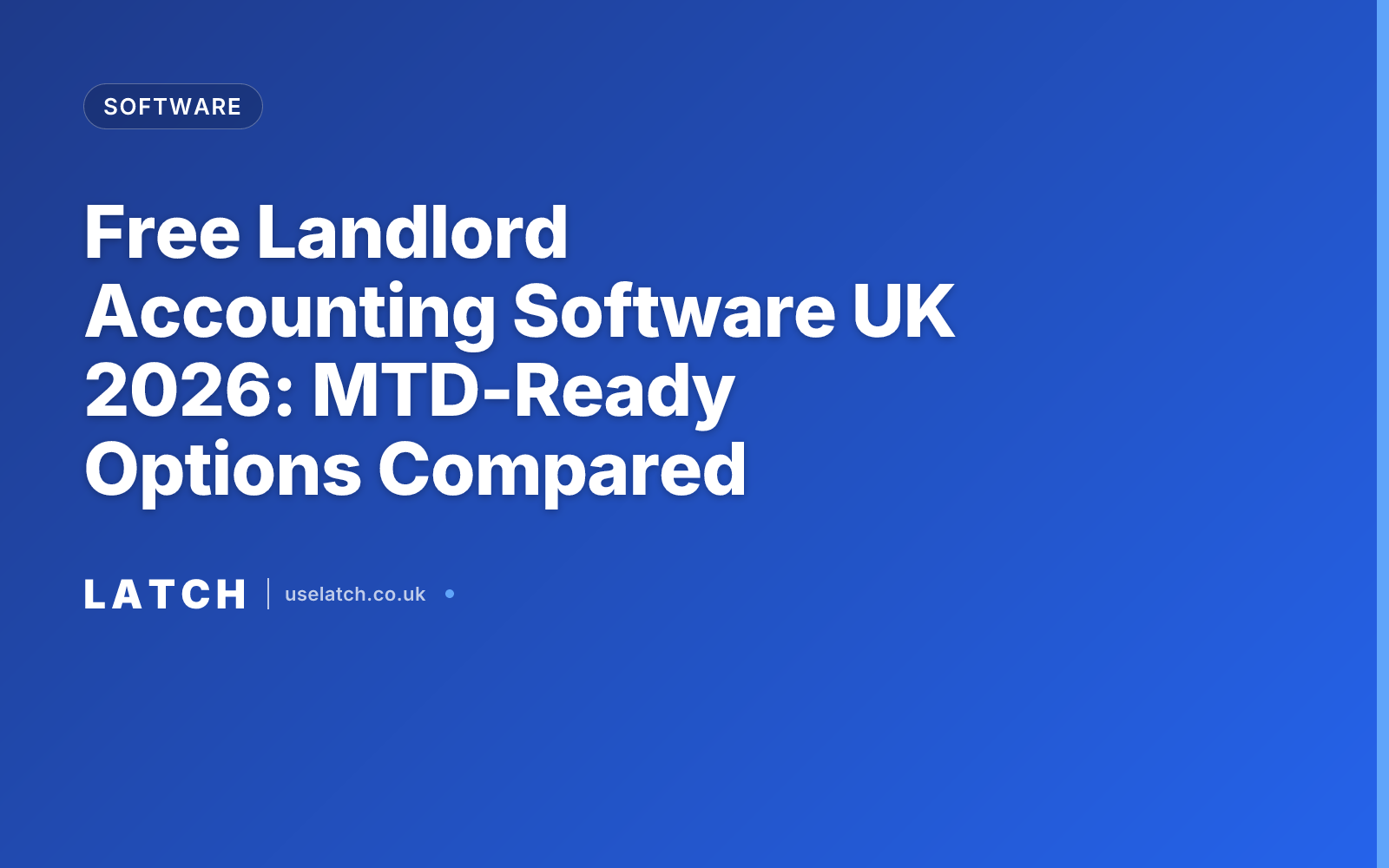Free Landlord Accounting Software UK 2026: MTD-Ready Options Compared