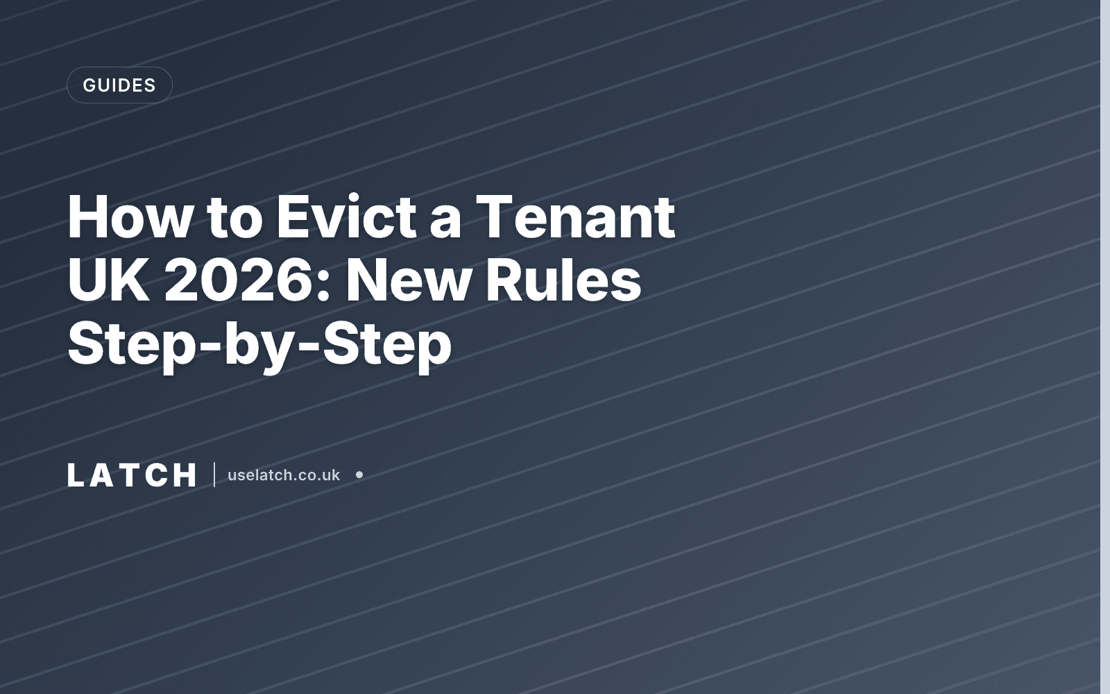How to Evict a Tenant UK 2026: New Rules Step-by-Step