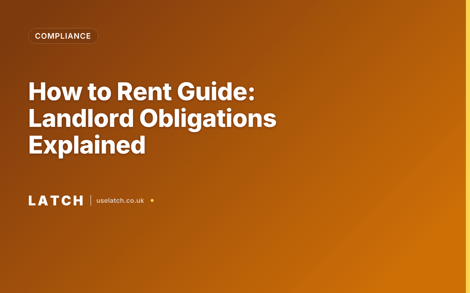 How to Rent Guide: Landlord Obligations Explained