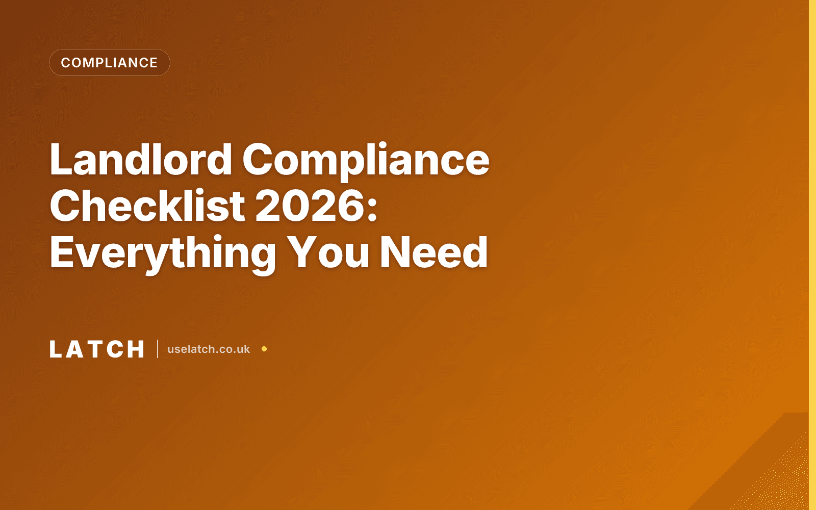 Landlord Compliance Checklist 2026: Everything You Need