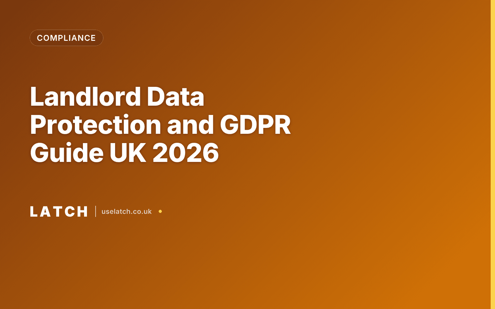 Landlord Data Protection and GDPR Guide UK 2026