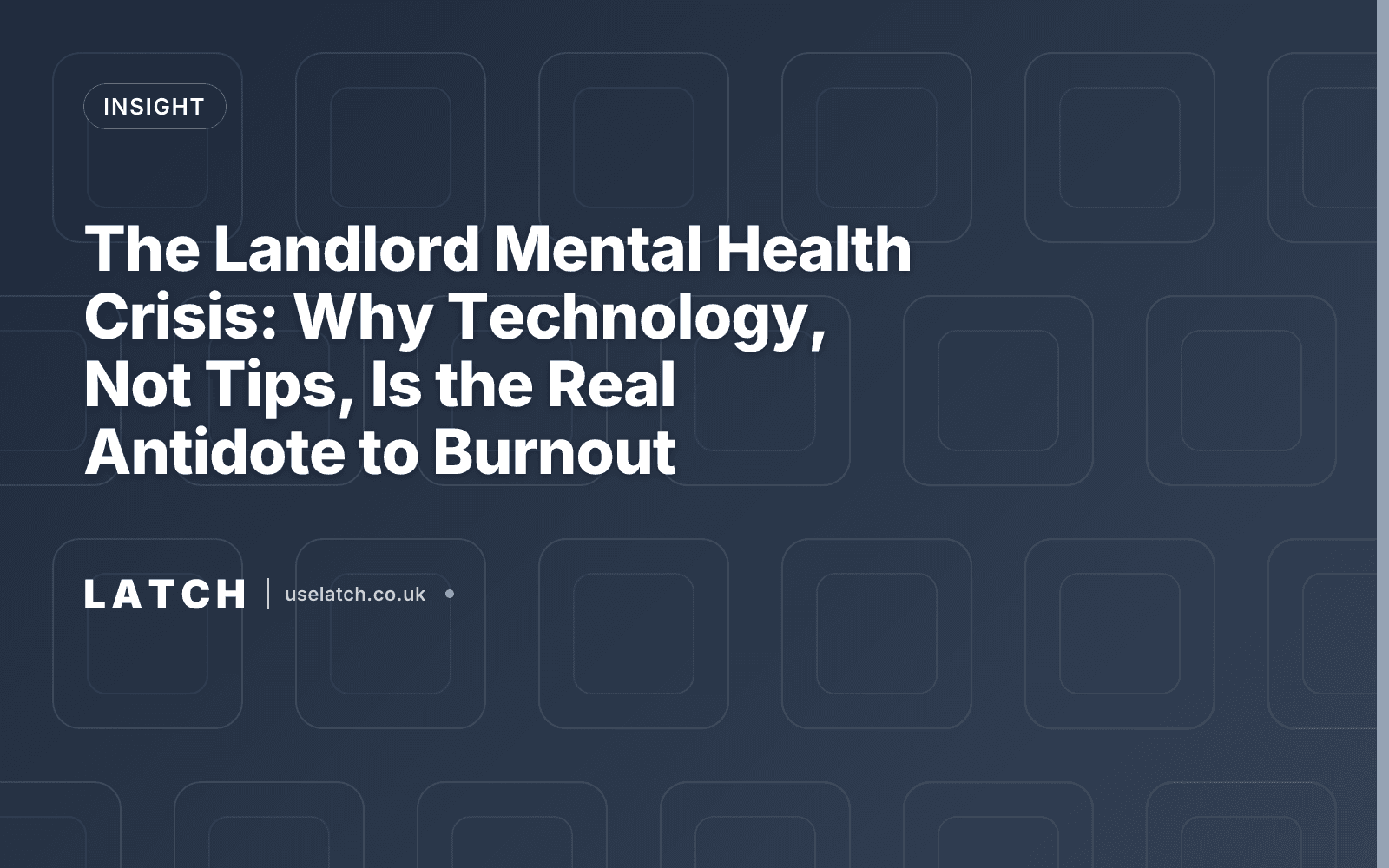 The Landlord Mental Health Crisis: Why Technology, Not Tips, Is the Real Antidote to Burnout