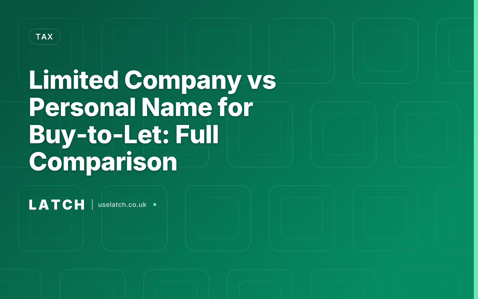 Limited Company vs Personal Name for Buy-to-Let: Full Comparison