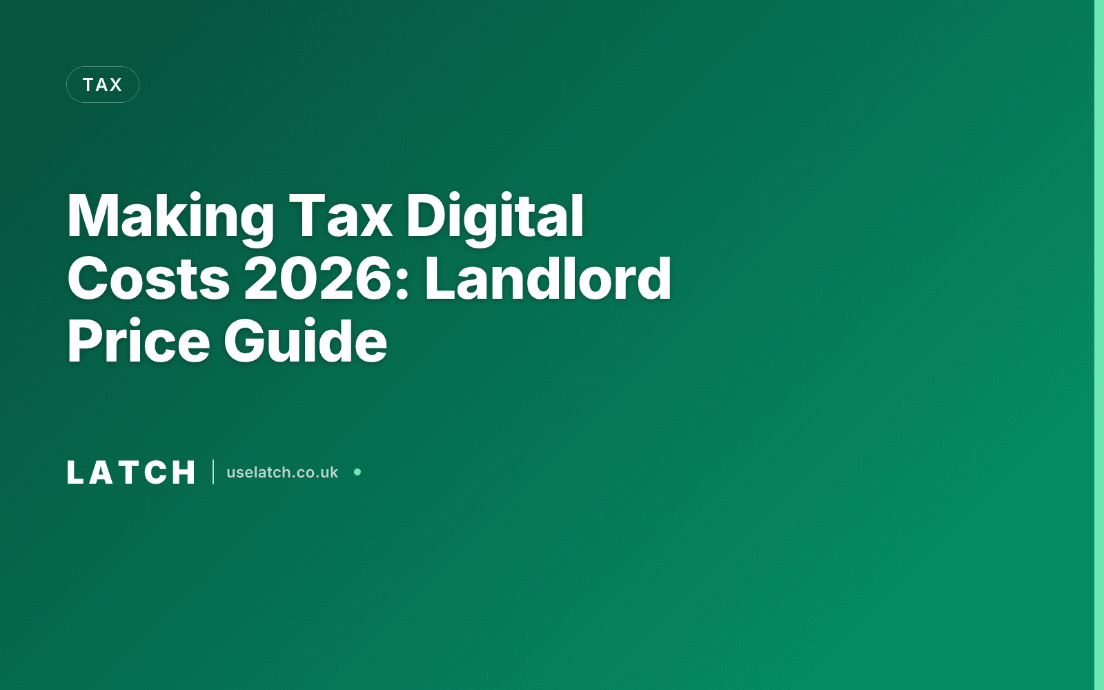 Making Tax Digital Costs 2026: Landlord Price Guide