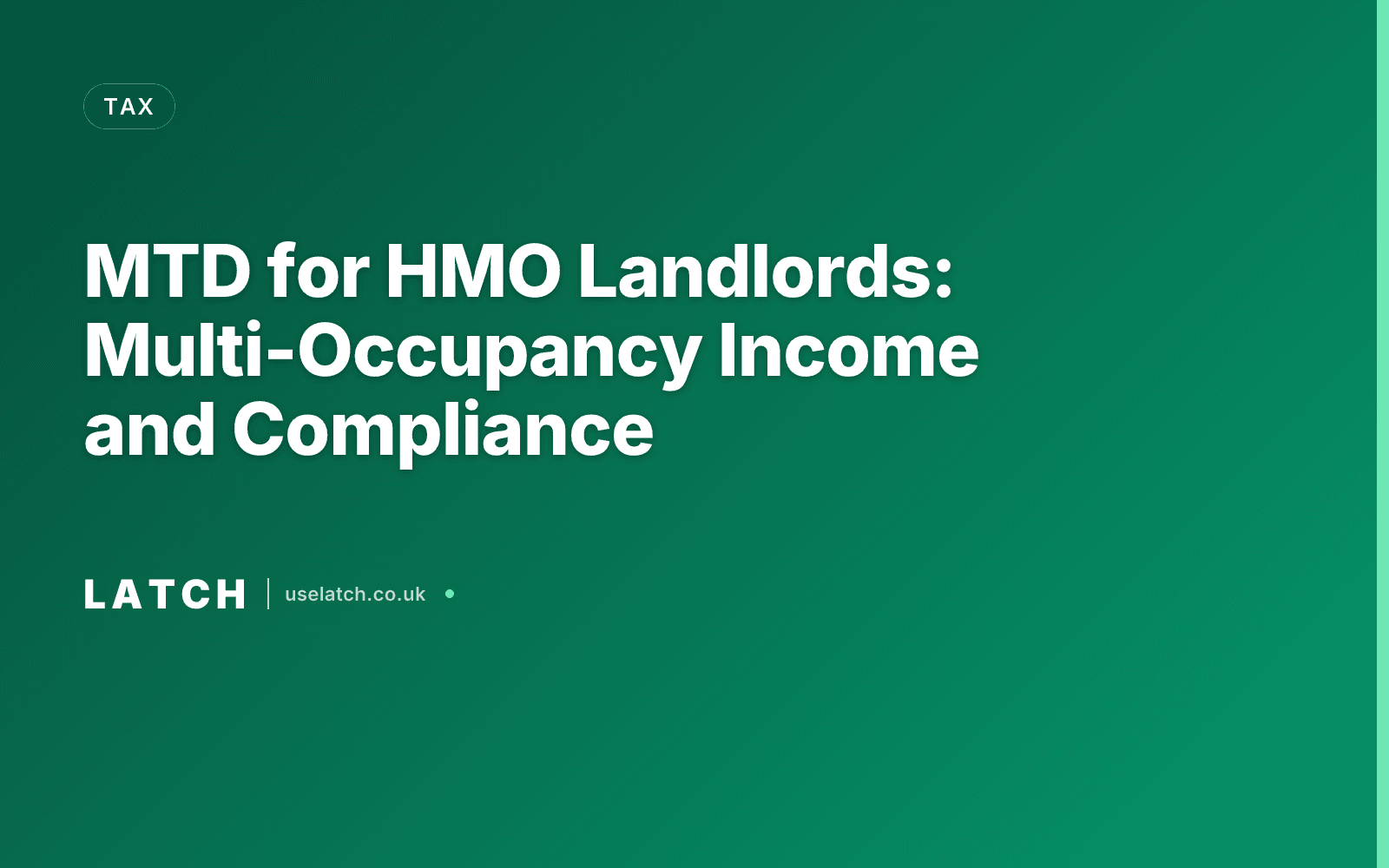 MTD for HMO Landlords: Multi-Occupancy Income and Compliance
