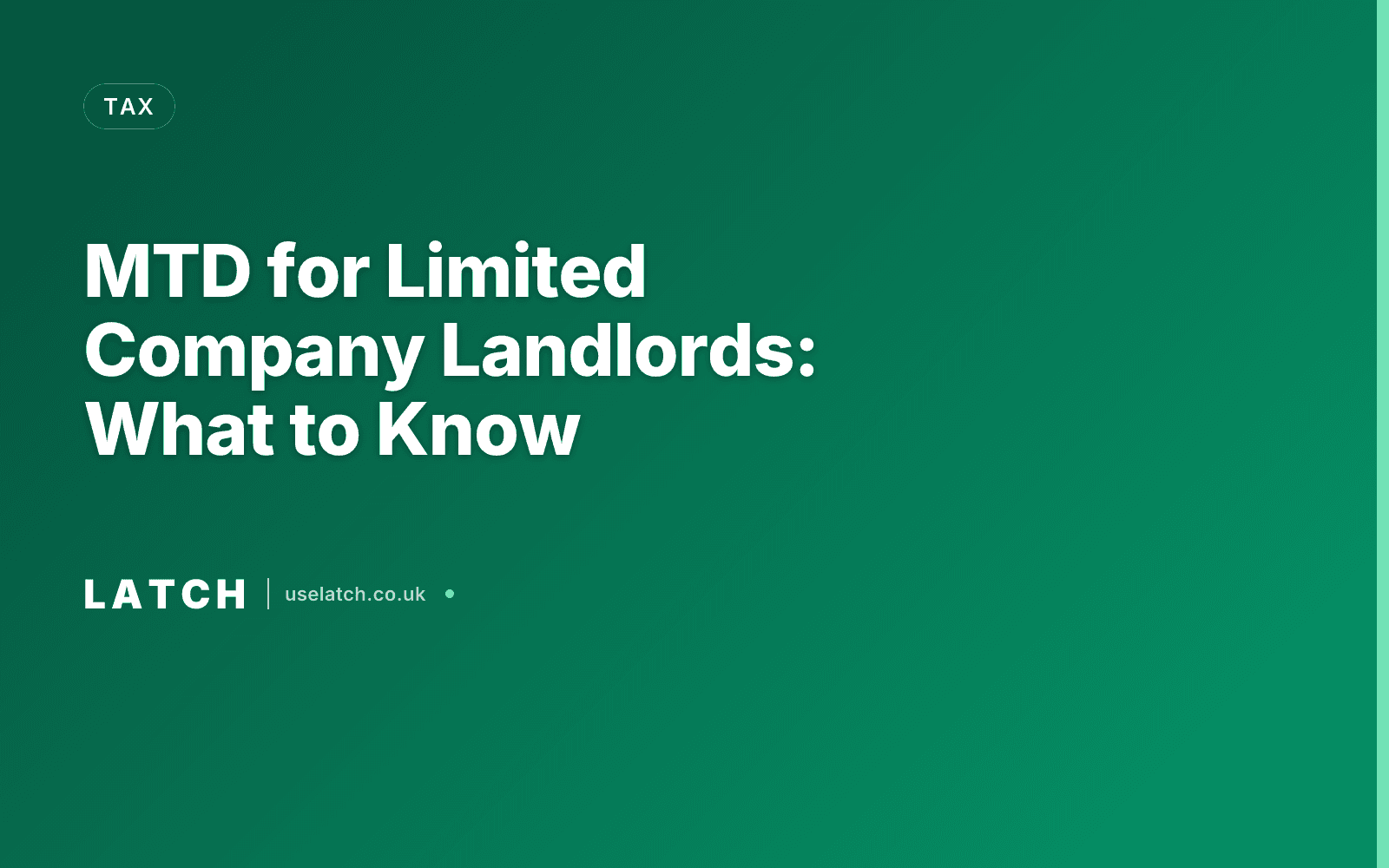 MTD for Limited Company Landlords: What to Know