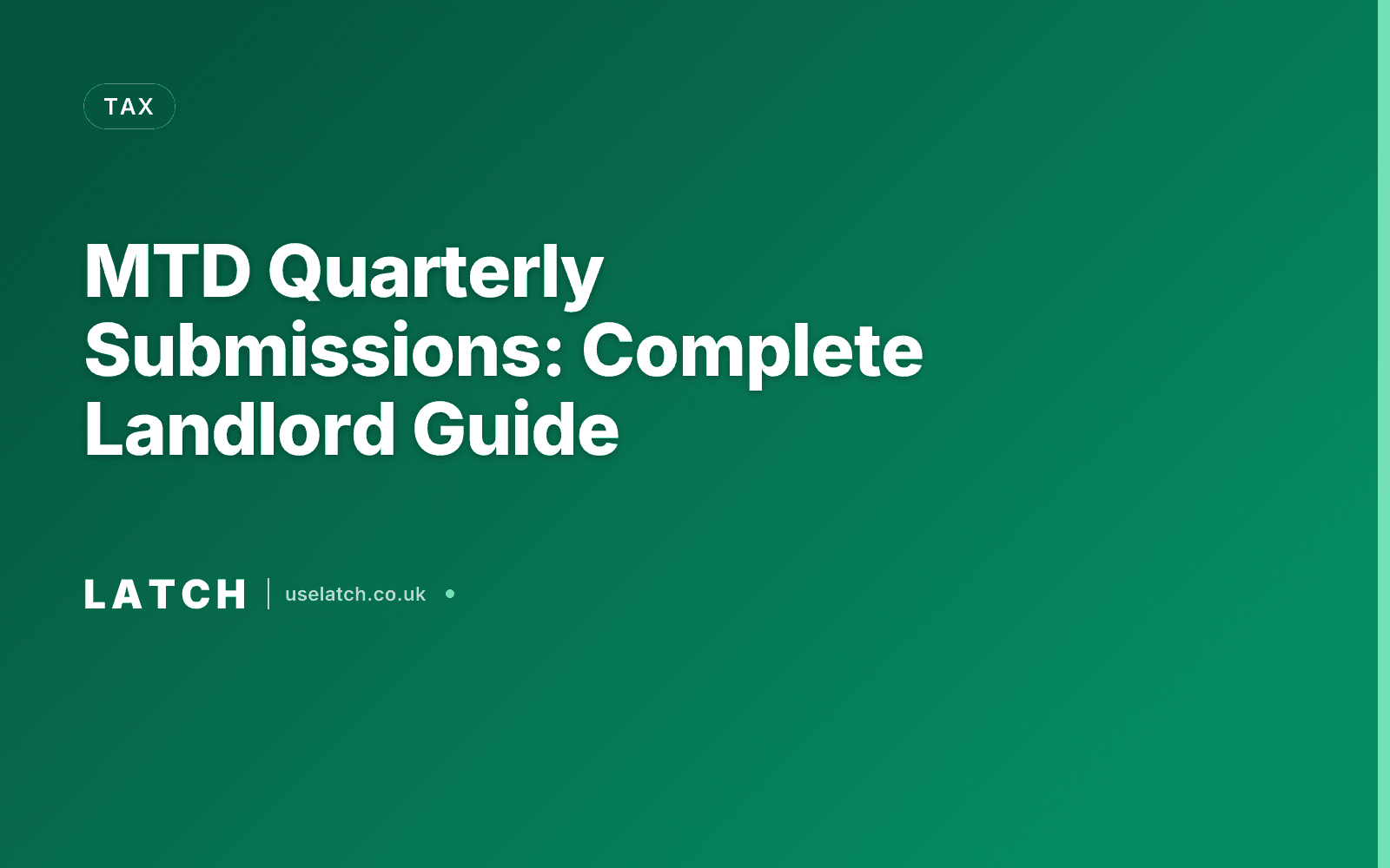 MTD Quarterly Submissions: Complete Landlord Guide