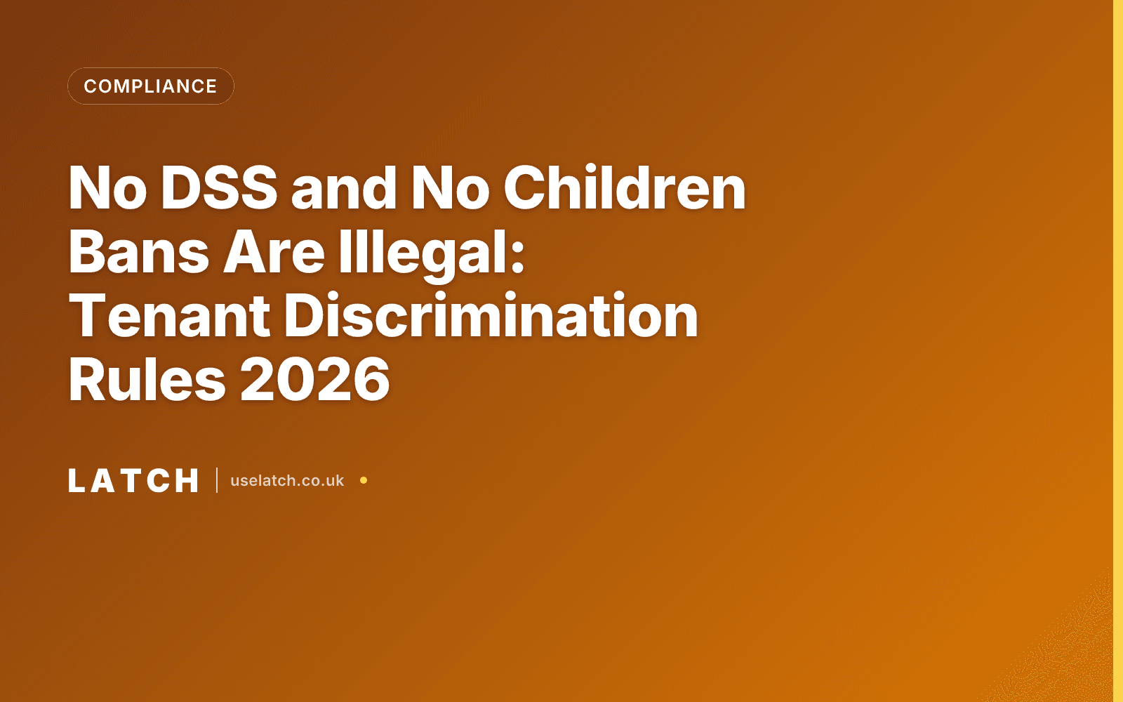 No DSS and No Children Bans Are Illegal: Tenant Discrimination Rules 2026