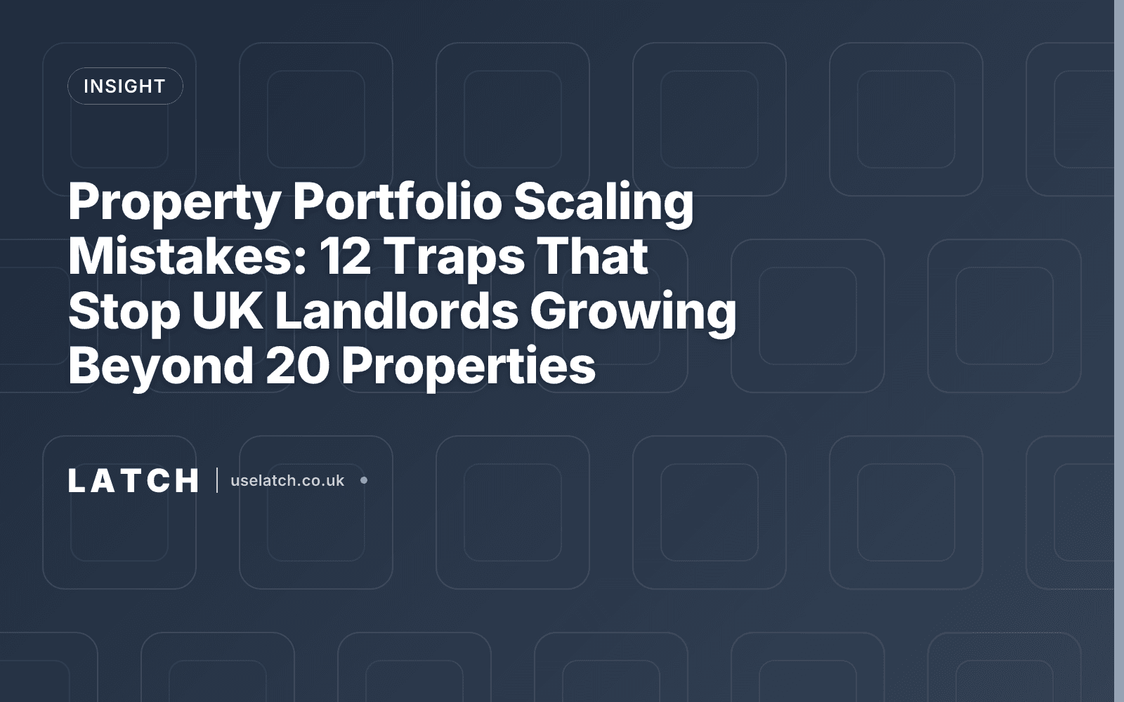 Property Portfolio Scaling Mistakes: 12 Traps That Stop UK Landlords Growing Beyond 20 Properties
