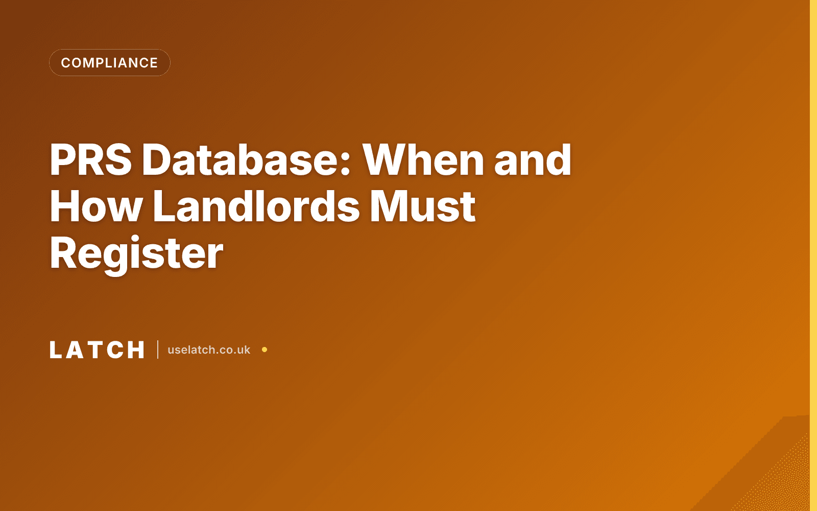PRS Database: When and How Landlords Must Register