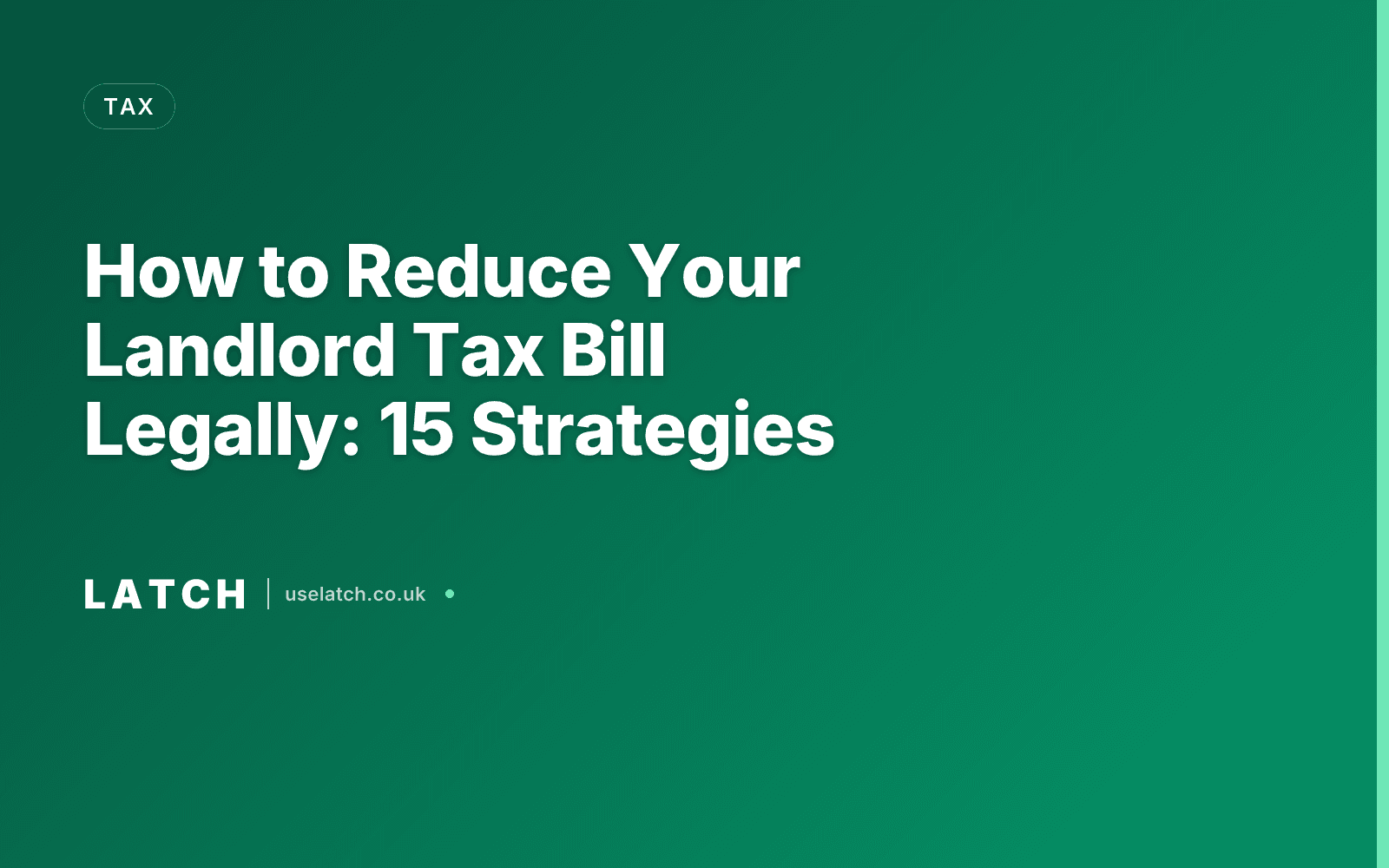 How to Reduce Your Landlord Tax Bill Legally: 15 Strategies