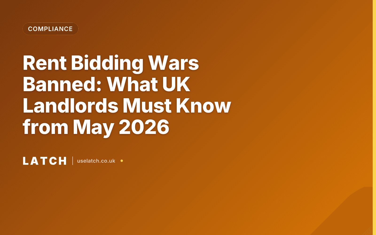 Rent Bidding Wars Banned: What UK Landlords Must Know from May 2026
