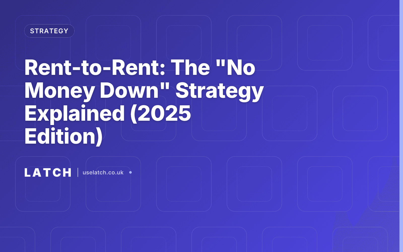 Rent-to-Rent: The "No Money Down" Strategy Explained (2025 Edition)