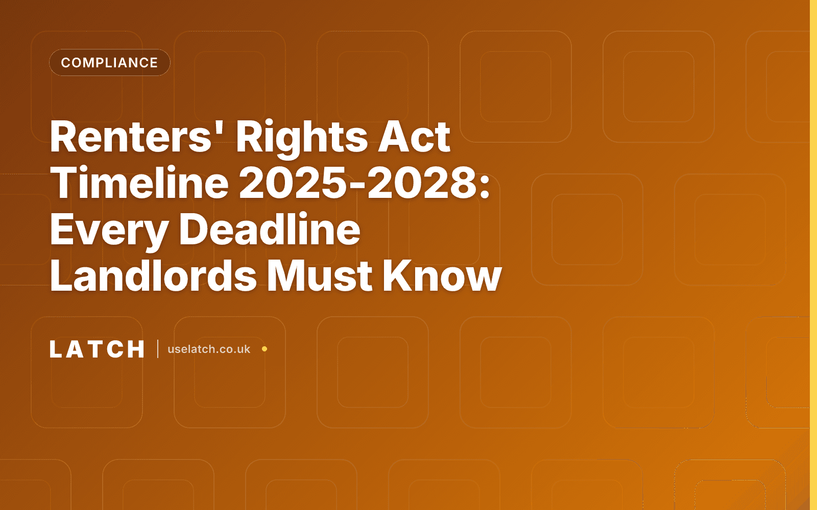 Renters' Rights Act Timeline 2025-2028: Every Deadline Landlords Must Know