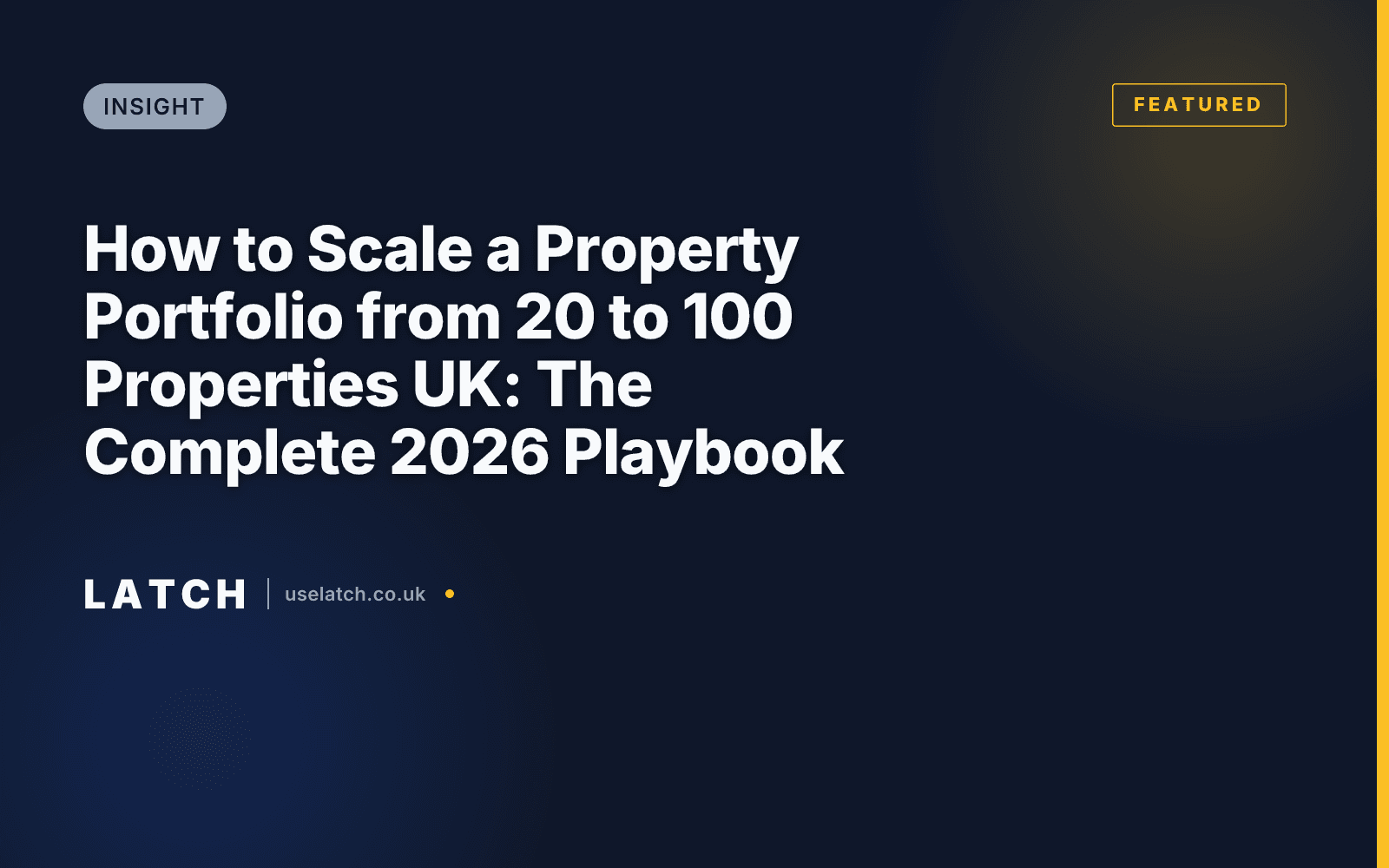How to Scale a Property Portfolio from 20 to 100 Properties UK: The Complete 2026 Playbook