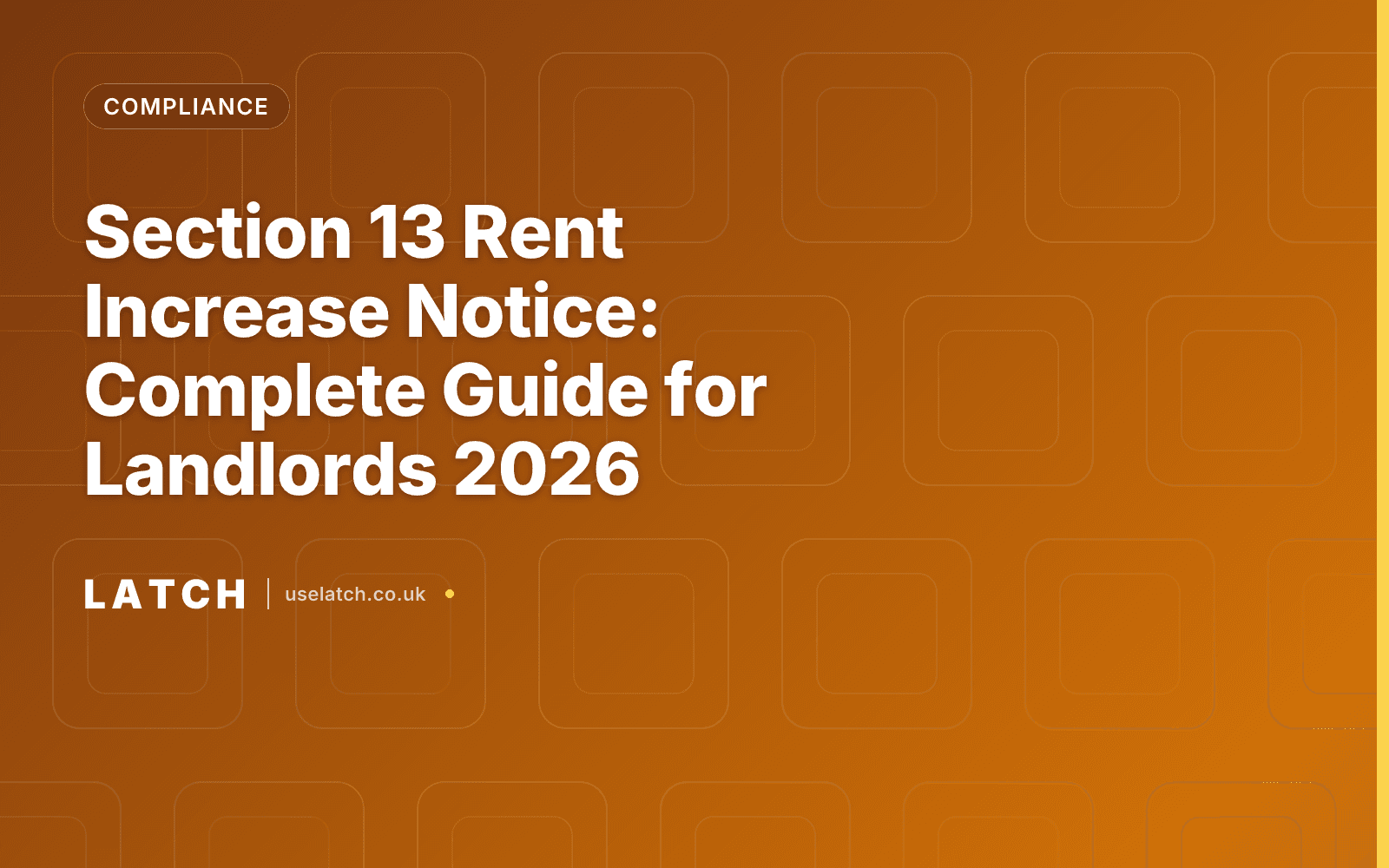 Section 13 Rent Increase Notice: Complete Guide for Landlords 2026