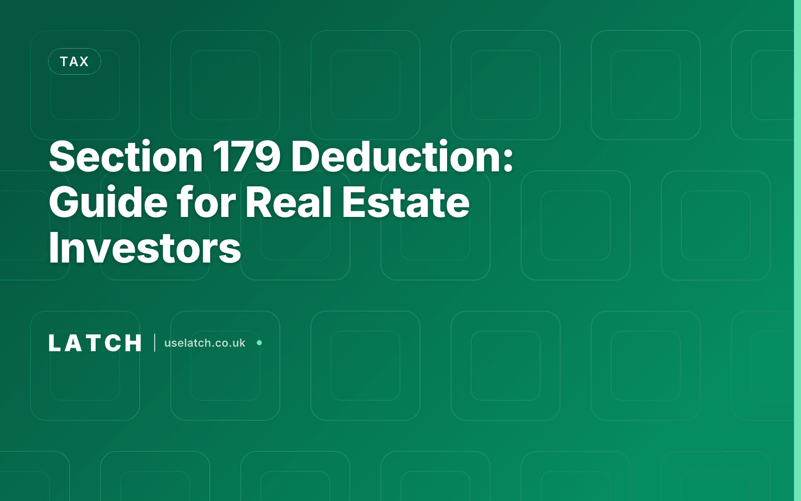 Section 179 Deduction: Guide for Real Estate Investors