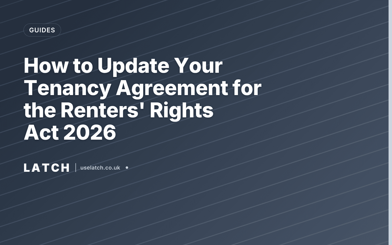 How to Update Your Tenancy Agreement for the Renters' Rights Act 2026