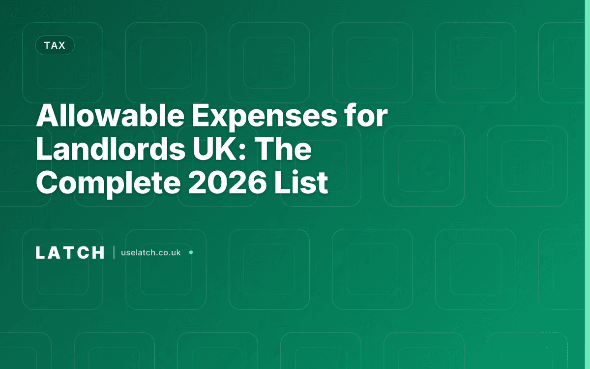 Allowable Expenses for Landlords UK: The Complete 2026 List | Latch
